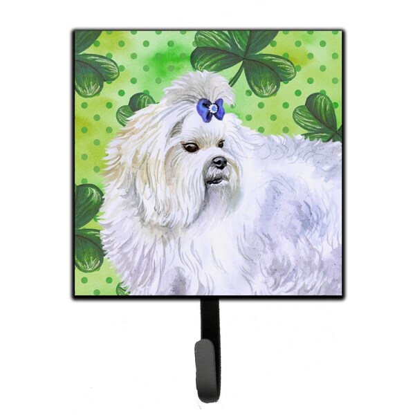 Carolines Treasures Maltese St.Patricks Leash or Key Holder BB9825SH4 - main